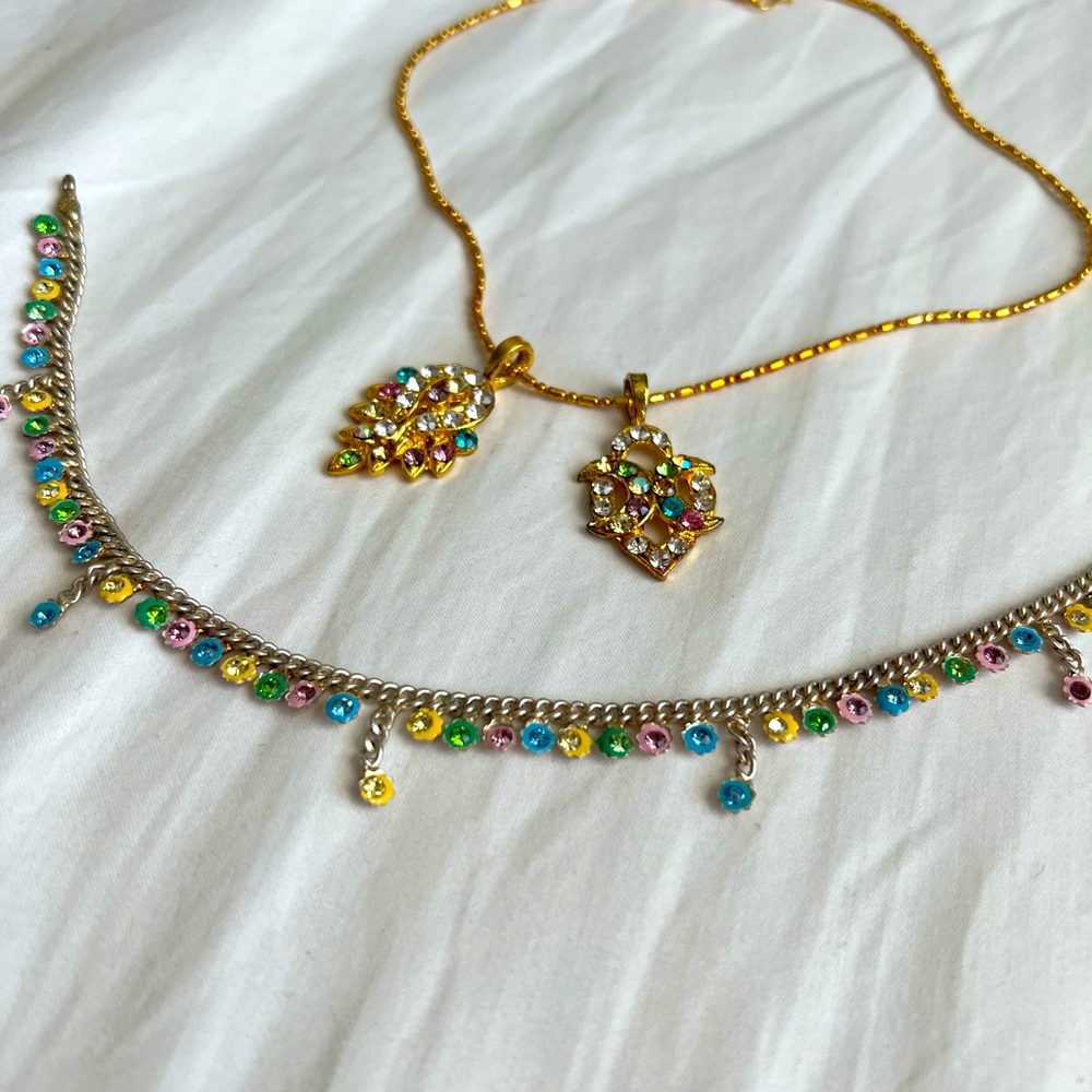 India Necklaces and Hair Head Piece